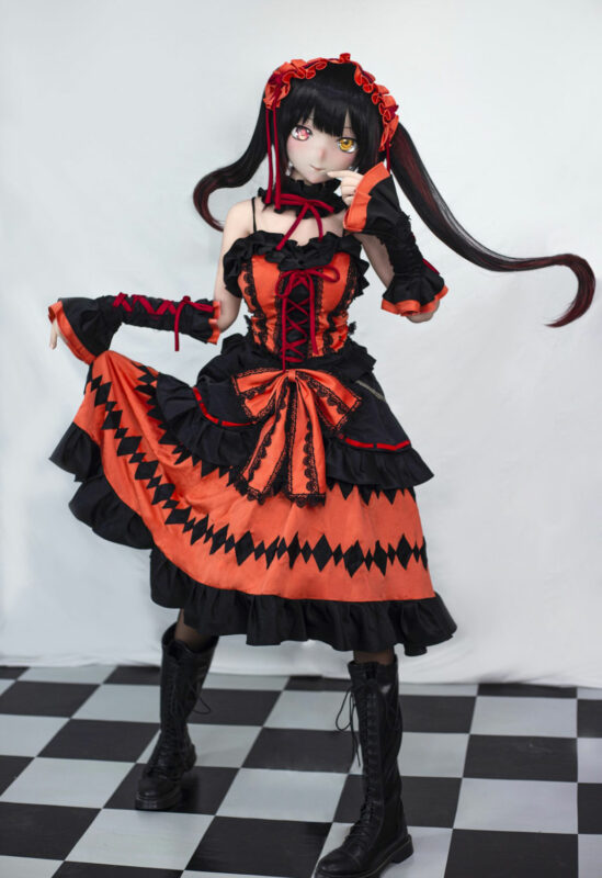 Tokisaki Kurumi Date A Live Anime Sex Doll With Pvc Head Petitesexdoll